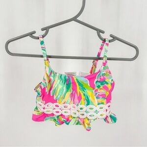 Lilly Pulitzer colorful toddler swimsuit top